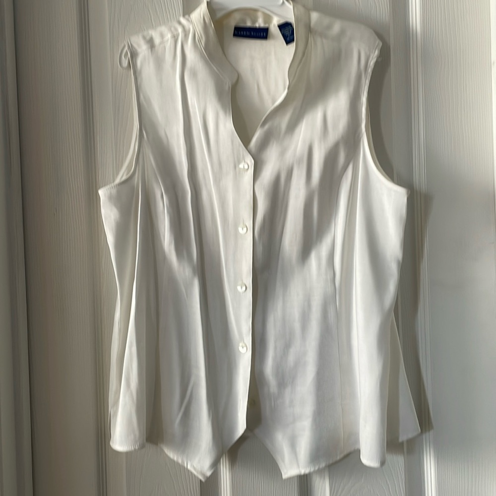 SZ L white wesket top